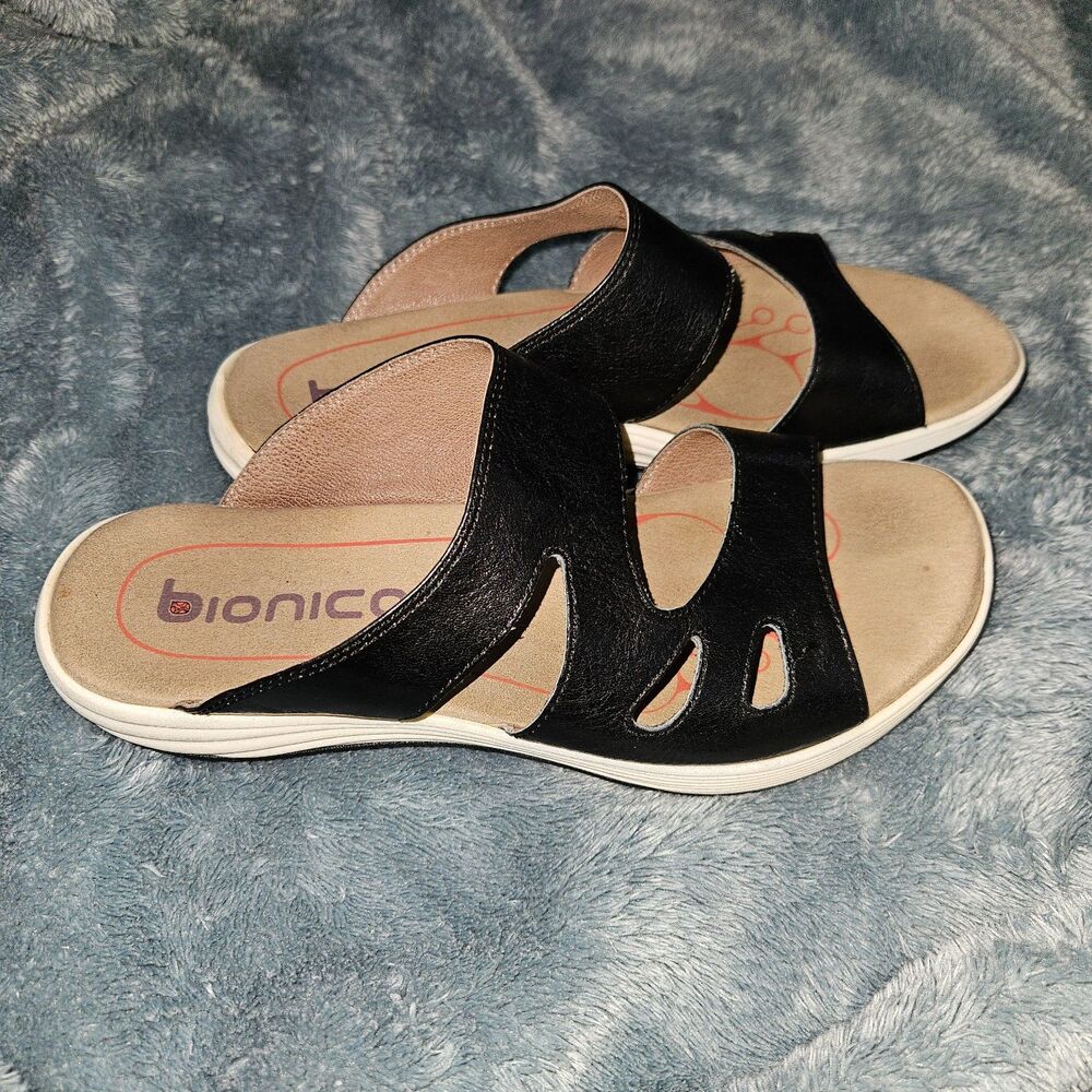BIONICA Comfort Walking Slide Sandal Black Size 9 - Picture 2 of 5